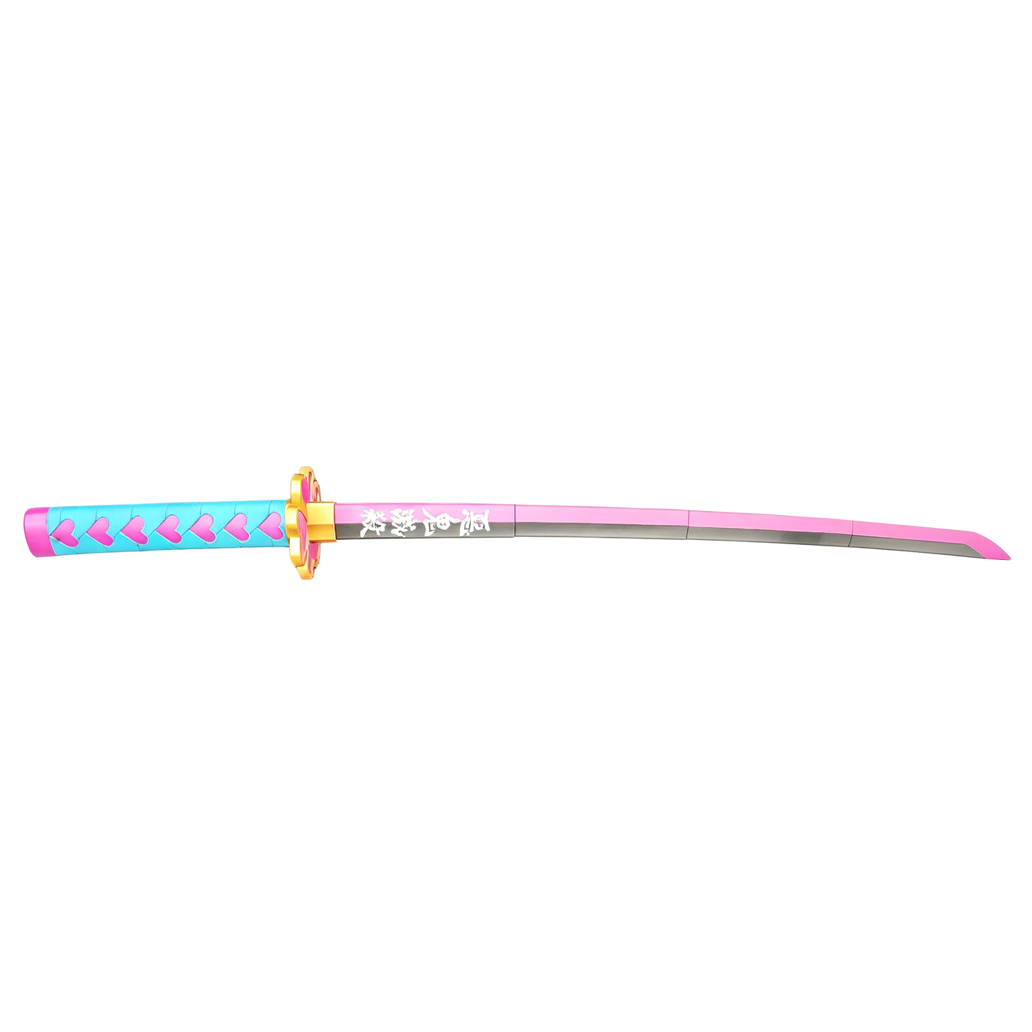 Dämonentöter Tanjiro Zenitsu Einziehbares Katana, Anime Cosplay Prop Schwert