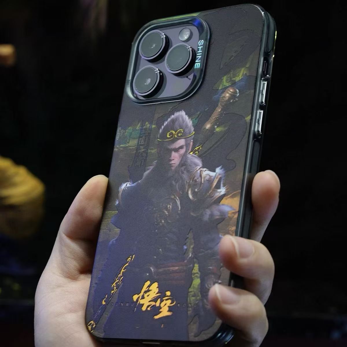 Jedinečné silikonové antikolizní pouzdro na iPhone Monkey King