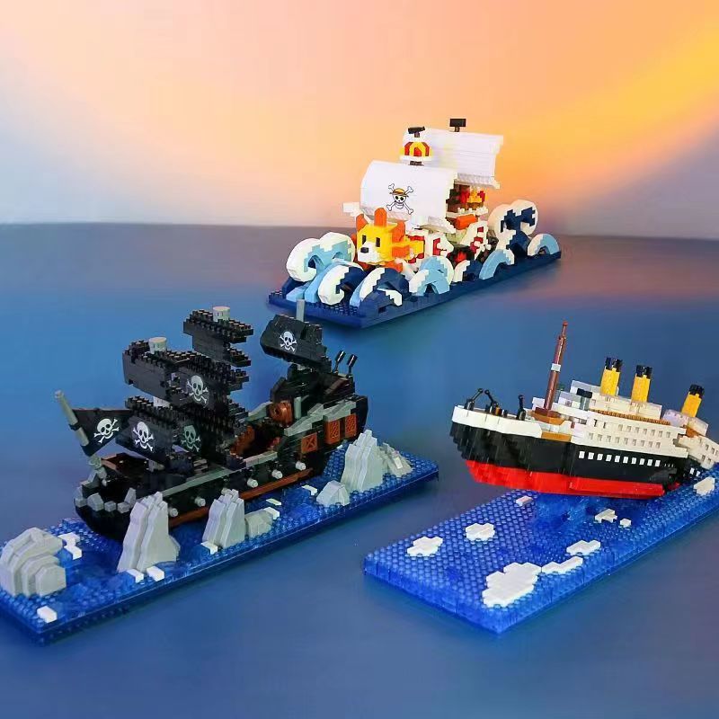 Thousand Sunny Puzzle Stavební bloky Drift Bottle Decoration
