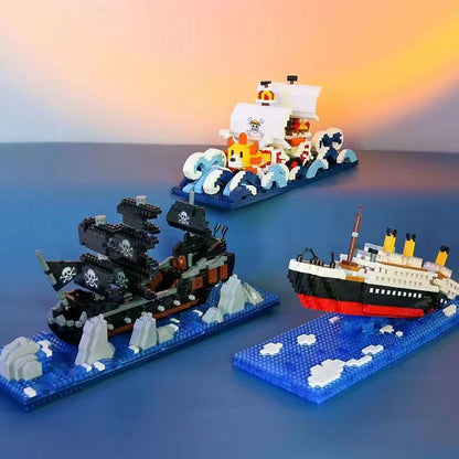 Thousand Sunny Puzzle Stavební bloky Drift Bottle Decoration