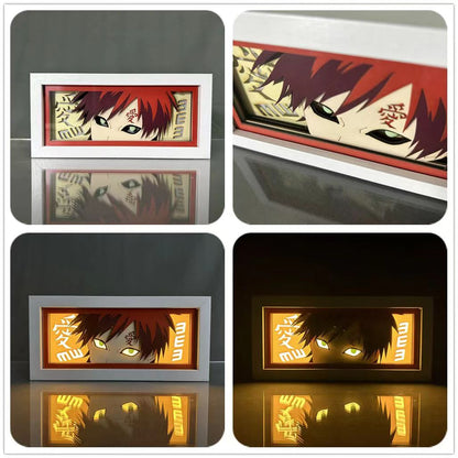 Sasuke/Kakashi/Obito/Itachi 3D Paper Sculpture Night Light - Rozsviťte svět anime!