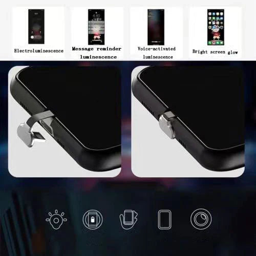 Tanjirou/Shinobu Luminous mobiltelefon taske Smart lysende kreativ mobiltelefon taske