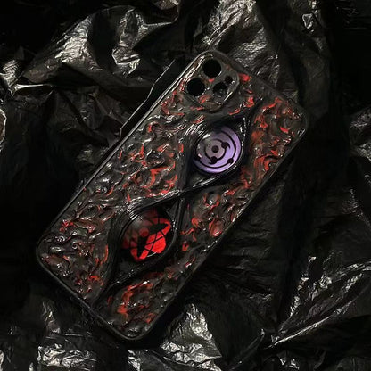 Sasuke Sharingan reine handgefertigte Handyhülle Apple Trend Silikon Antikollisions-Handyhülle