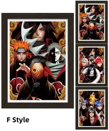 Uzumaki/Sasuke/Kakashi Hd 3D gradientní dekorativní malba cool pohyblivé malby postav
