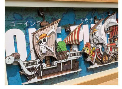 Going Merry/Thousand Sunny رسم كاريكاتوري وسيم ثلاثي الأبعاد