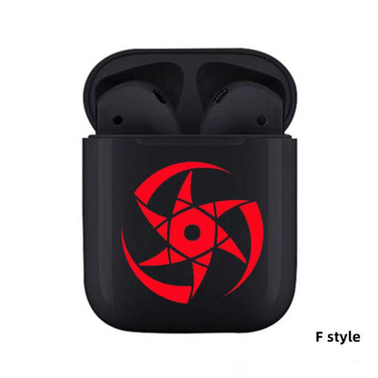 Kaléidoscope écrit oeil rond véritable casque Bluetooth sans fil écouteurs (Bluetooth 5. 0)