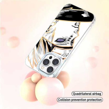 Pouzdro na telefon Naruto Pain Yahiko Anime, nárazuvzdorný ochranný kryt laserového gradientu pro iPhone