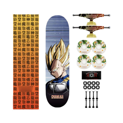 Monopatín profesional de patrón fino Goku/Vegeta (tamaño: 80 cm × 20 cm)