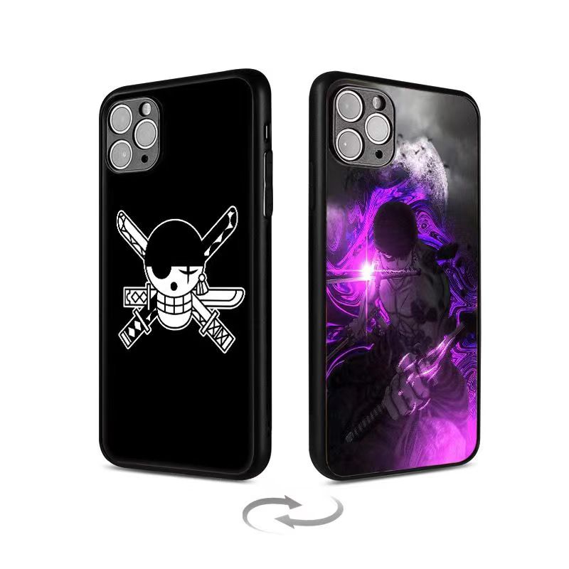 Luffy/Zoro/Ace 3D varianta iPhone silikonové pouzdro na telefon odolné proti nárazu