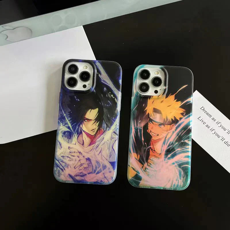 Sasuke/Uzimaki Apple – coque de téléphone Anti-collision en Silicone, tendance exquise