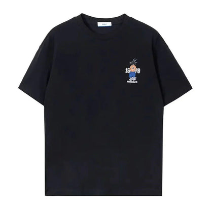 Son Goku T-shirt d'été à manches courtes en pur coton pour hommes tout en coton imprimé beau T-shirt ample et cool