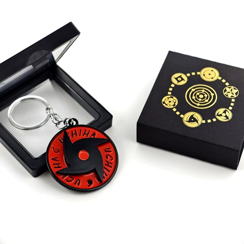 Porte-clés rotatif Naruto Sharingan - Uchiha Anime Spinning Fidget Toy