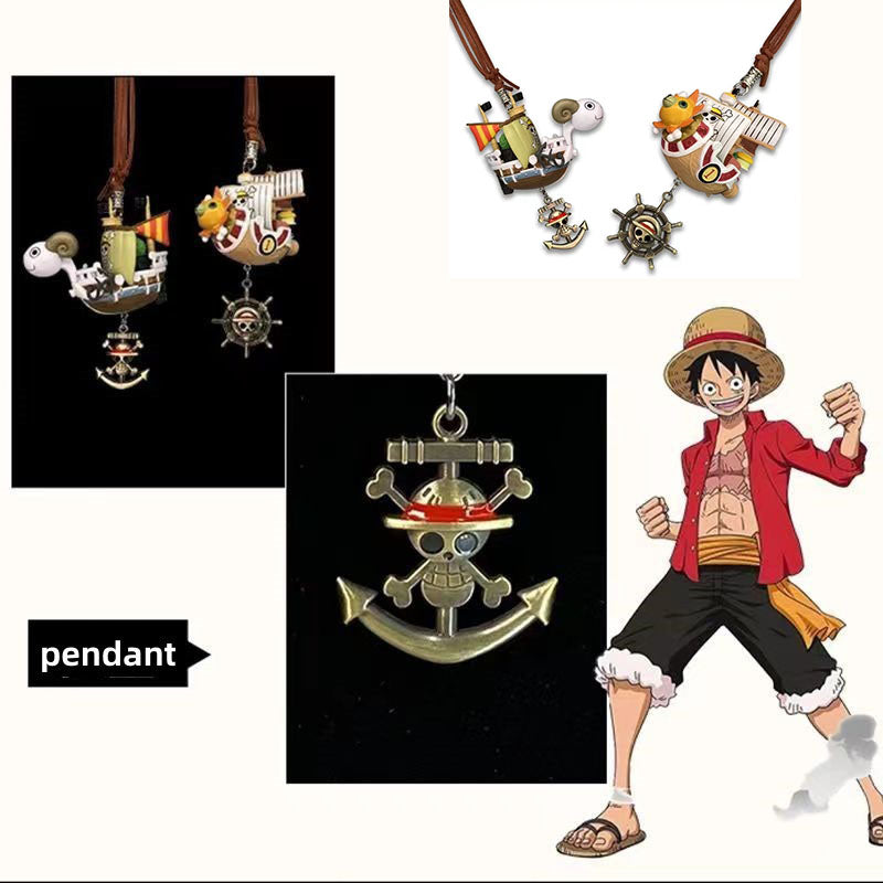 Thousand Sunny/Going Merry Exquisite Πειρατικό Μπρελόκ Κρεμάστρες αυτοκινήτου