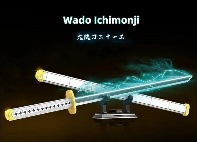 Παιχνίδια μοντέλου Roronoa Zoro luminous Building Block 806PCS