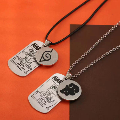 Beau collier de la série Uzumaki/Sasuke/Kakashi Ninja avec finition