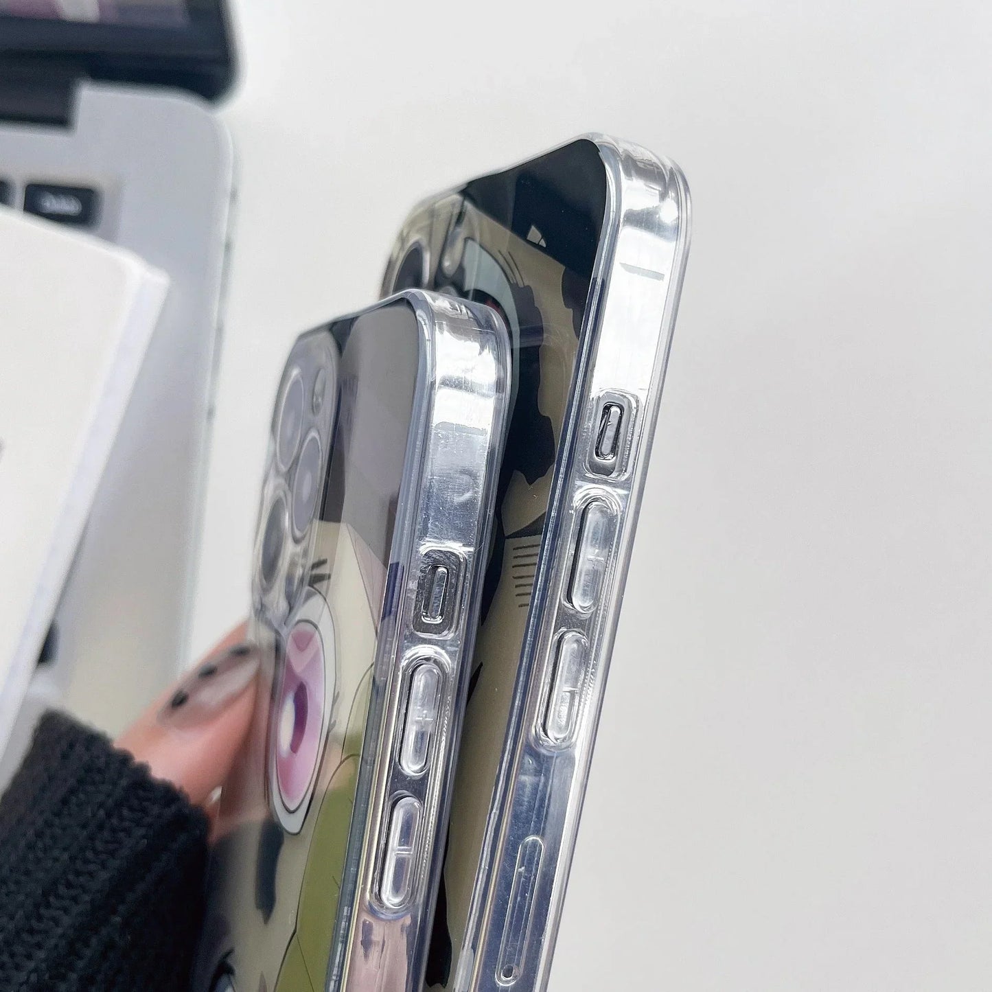 Nezuko/Tanjirou Apple silikonové pouzdro na telefon odolné proti nárazu