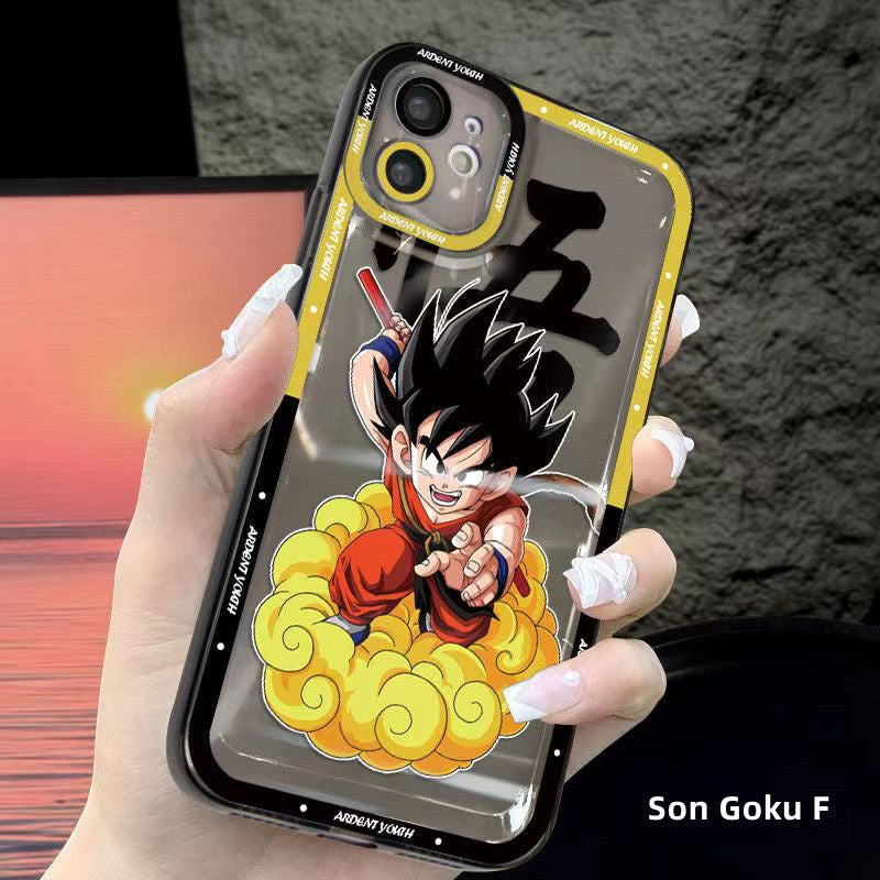 Coque de téléphone anti-collision en silicone tendance exquise pour iPhone Goku/Bejīta