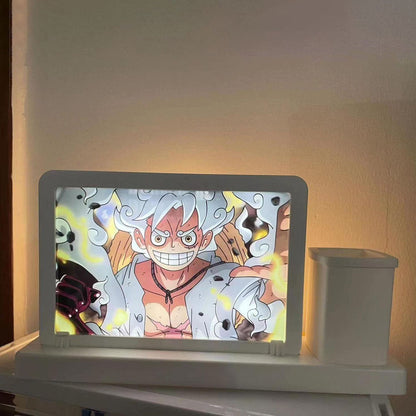 Light painting Luffy/Zoro pouvant servir de miroir et de peinture décorative