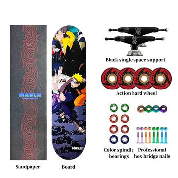 Boruto/Sarada Skateboard Profesionální skateboard Skateboard s vynikajícím vzorem