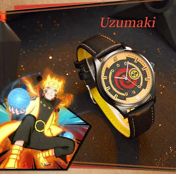 Sasuke/Kakashi/Itachi Reloj de cuarzo multiusos para hombres y mujeres, resistente al agua hasta 30 m, esfera negra de 40 mm