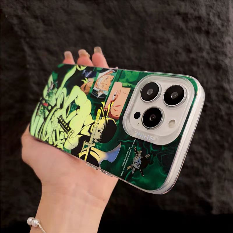 Luffy/Zoro silikonové pouzdro na iPhone odolné proti nárazu