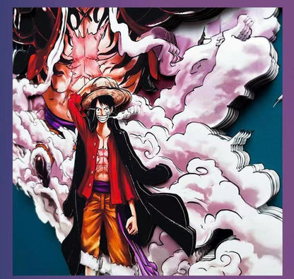 Luffy tvoří pohlednou kreslenou ruční 3D kresbu