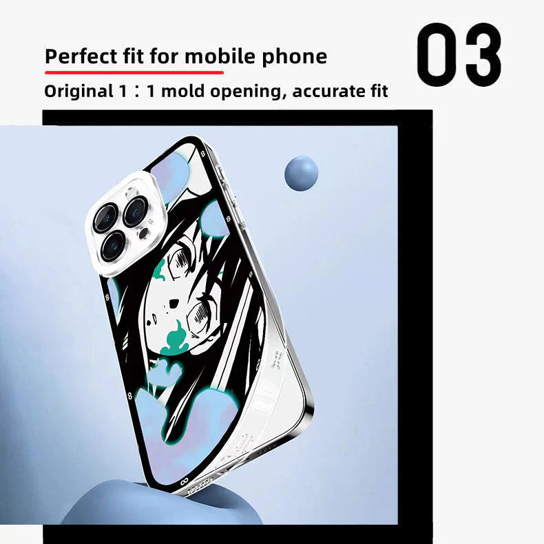Tanjirou/Mitsuri/Muichirou Applen hieno Trend Silicone Anti-collision -puhelinkotelo