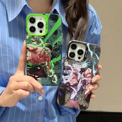 Luffy/Zoro silikonové pouzdro na iPhone odolné proti nárazu