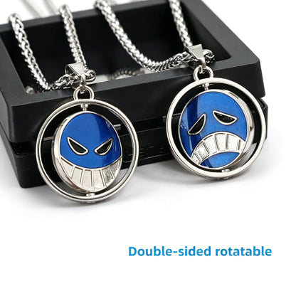 One Piece Necklace & Devil Fruit Enamel Pin Set | Anime Jewelry Gift Box