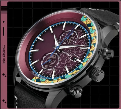 Tomioka Giyuu Herrenuhren, analoge Quarz-Sport-Unisex-Uhr, 100 m wasserdichte Uhren