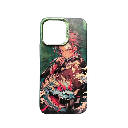 Coques de téléphone super belles et cool avec des motifs Kamado Tanjirou et Rengoku Kyoujurou