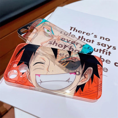 Luffy/Zoro silikonové pouzdro na iPhone odolné proti nárazu