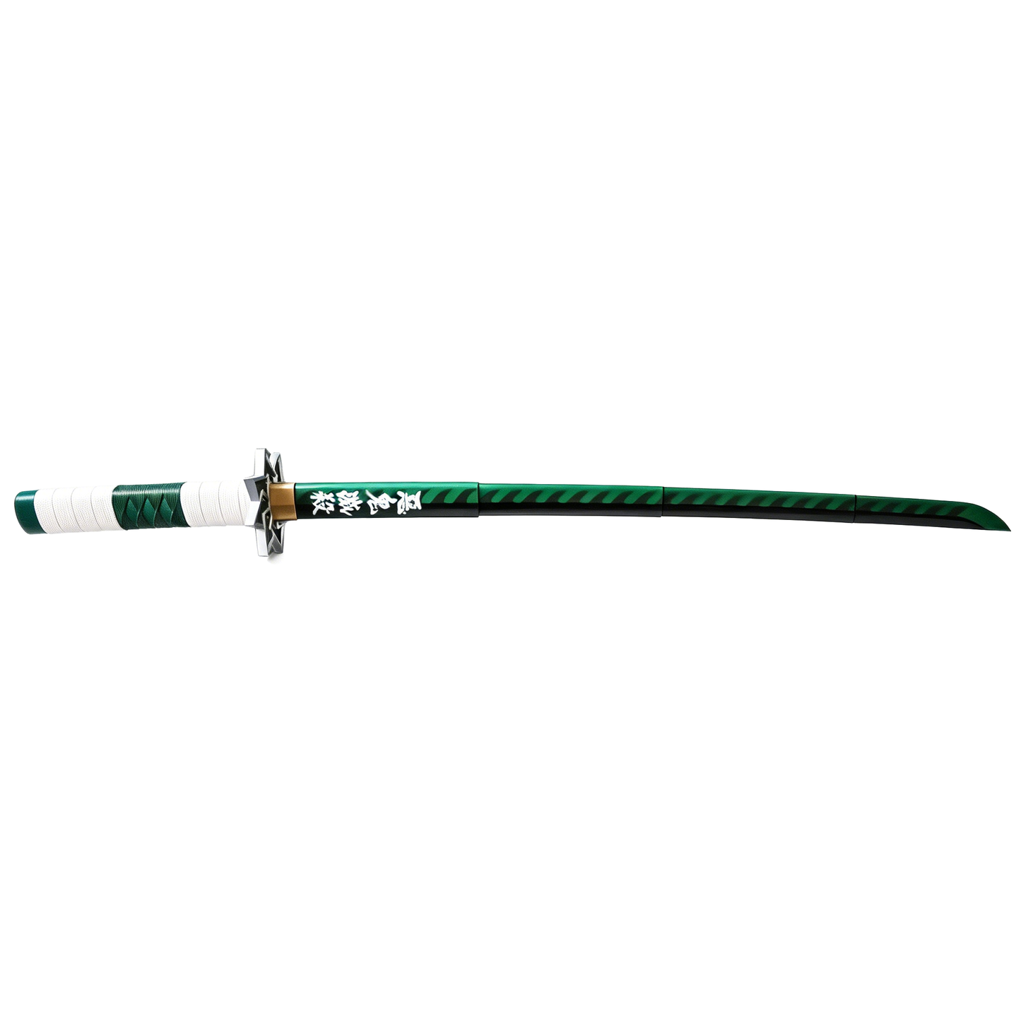 Dämonentöter Tanjiro Zenitsu Einziehbares Katana, Anime Cosplay Prop Schwert