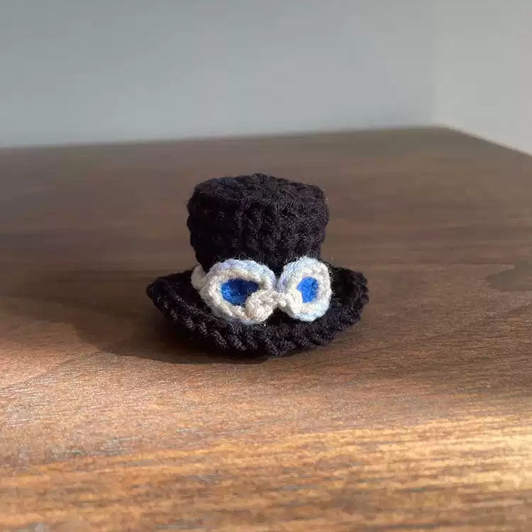 Téma Luffy/Ace/Sabo/Chopper Ručně vyráběné DIY pletené čepice – Ruční tvorba exkluzivních pirátských čepic