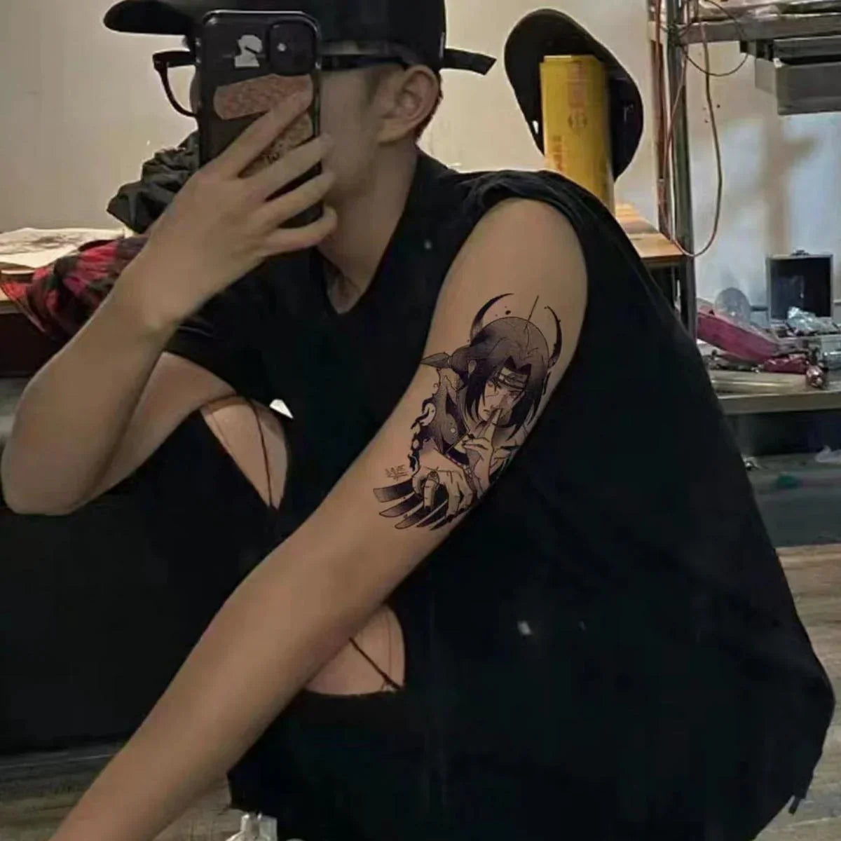Autocollants de tatouage semi-permanent Uchiha Sasuke/Uzumaki/Hatake Kakashi Cool