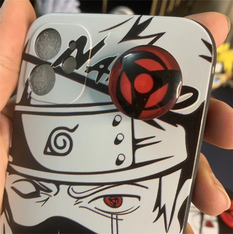 Kakashi/itachi Cool Case pro rotující Sharingan ručně vyráběné pouzdro na iPhone