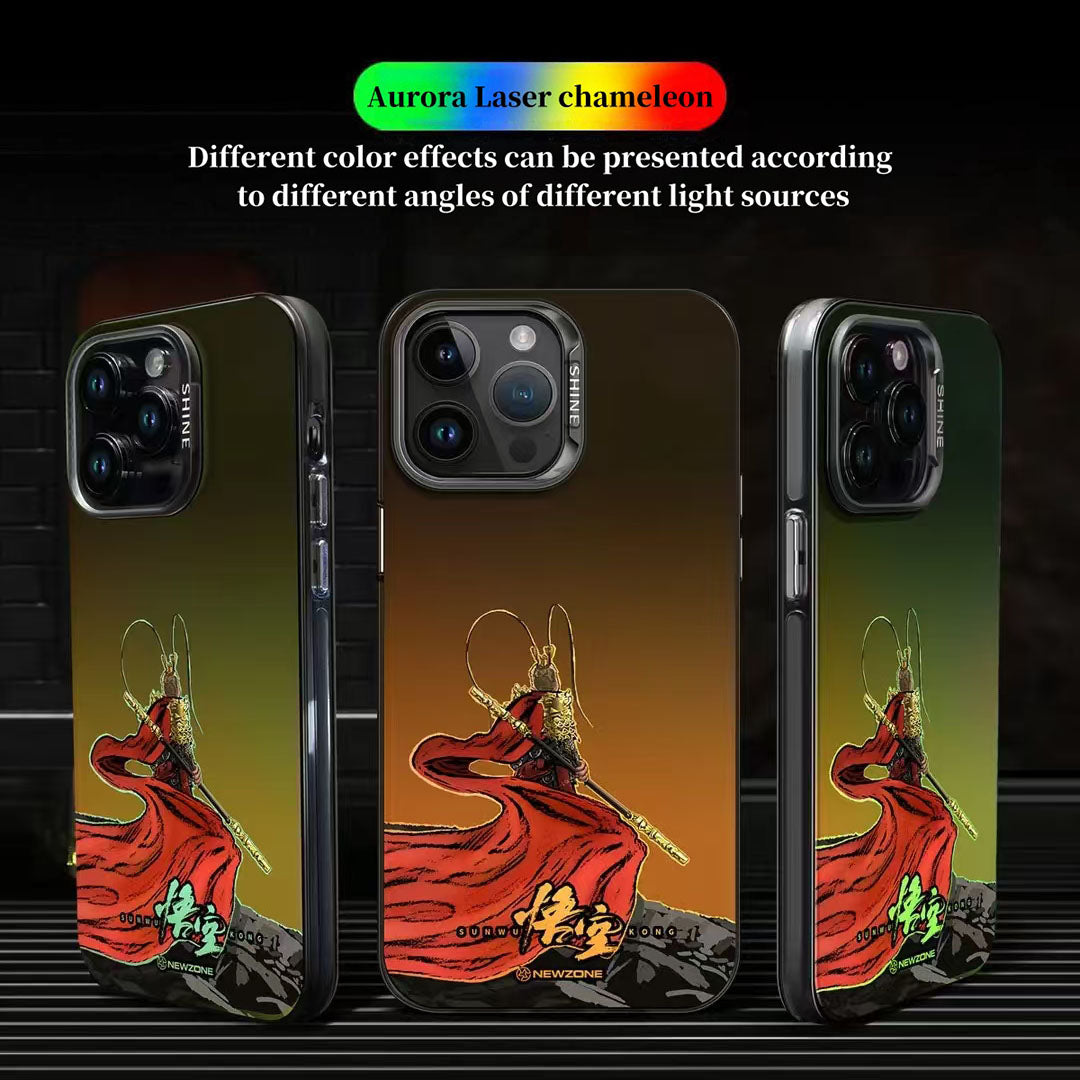 Jedinečné silikonové antikolizní pouzdro na iPhone Monkey King