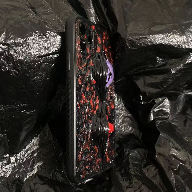 Sasuke Sharingan reine handgefertigte Handyhülle Apple Trend Silikon Antikollisions-Handyhülle