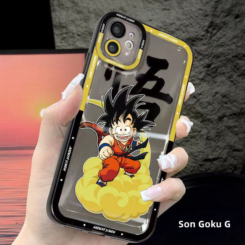 Coque de téléphone anti-collision en silicone tendance exquise pour iPhone Goku/Bejīta
