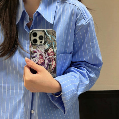 Luffy/Zoro silikonové pouzdro na iPhone odolné proti nárazu