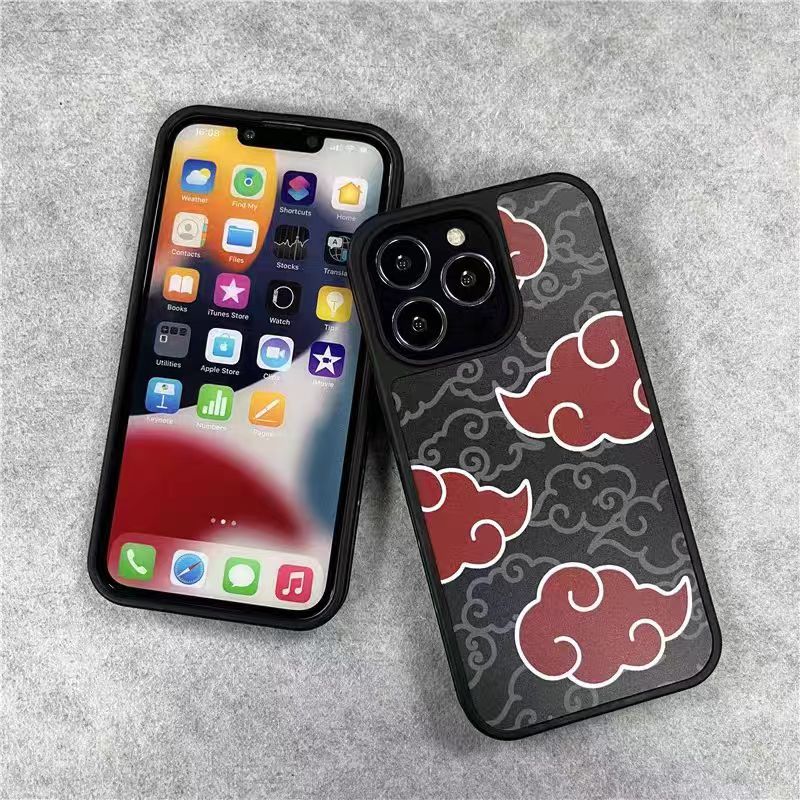 Silikonové pouzdro na telefon Kurama/Akatsuki iPhone odolné proti nárazu