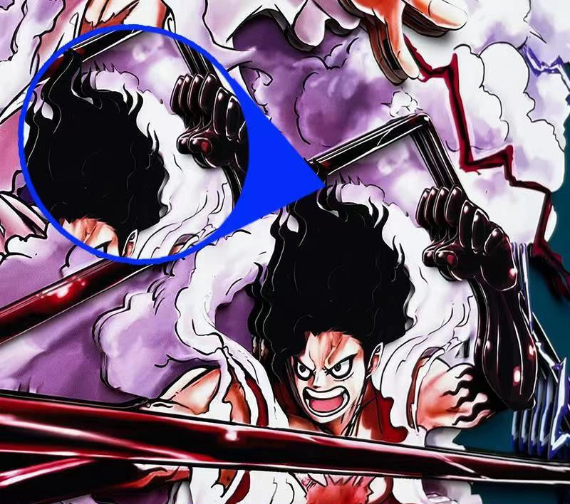 Luffy tvoří pohlednou kreslenou ruční 3D kresbu