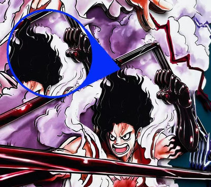 Luffy tvoří pohlednou kreslenou ruční 3D kresbu