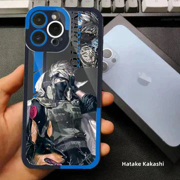 Silikonový nárazuvzdorný kryt na telefon s Itachi/Gaarou pro Android (11. až 17. generace Pro Max)