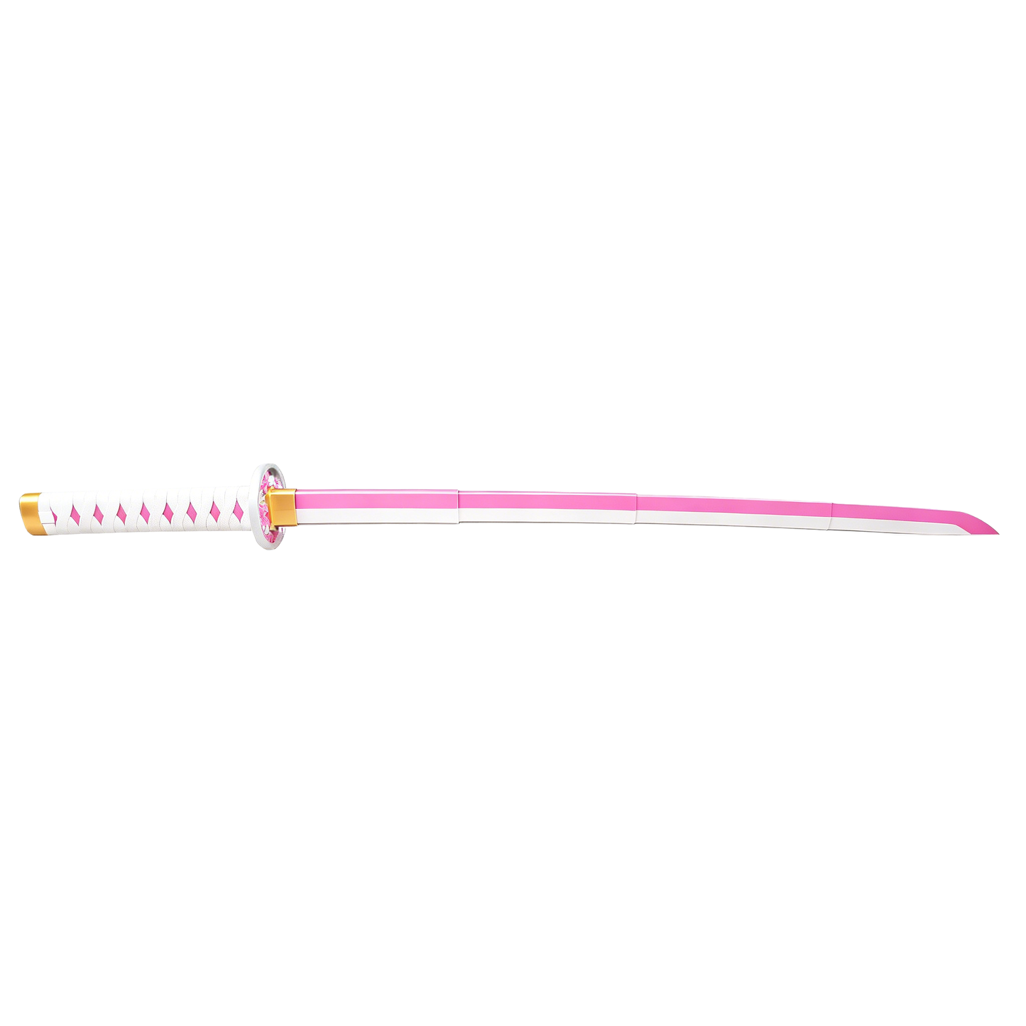 Dämonentöter Tanjiro Zenitsu Einziehbares Katana, Anime Cosplay Prop Schwert