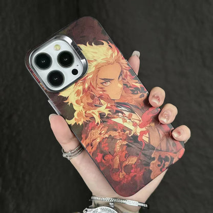 Coques de téléphone super belles et cool avec des motifs Kamado Tanjirou et Rengoku Kyoujurou