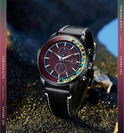 Tomioka Giyuu Herrenuhren, analoge Quarz-Sport-Unisex-Uhr, 100 m wasserdichte Uhren