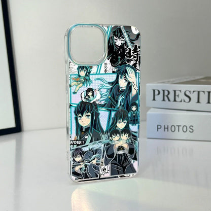 Funda para teléfono Naruto Pain Yahiko Anime, cubierta protectora a prueba de golpes con gradiente láser para iPhone