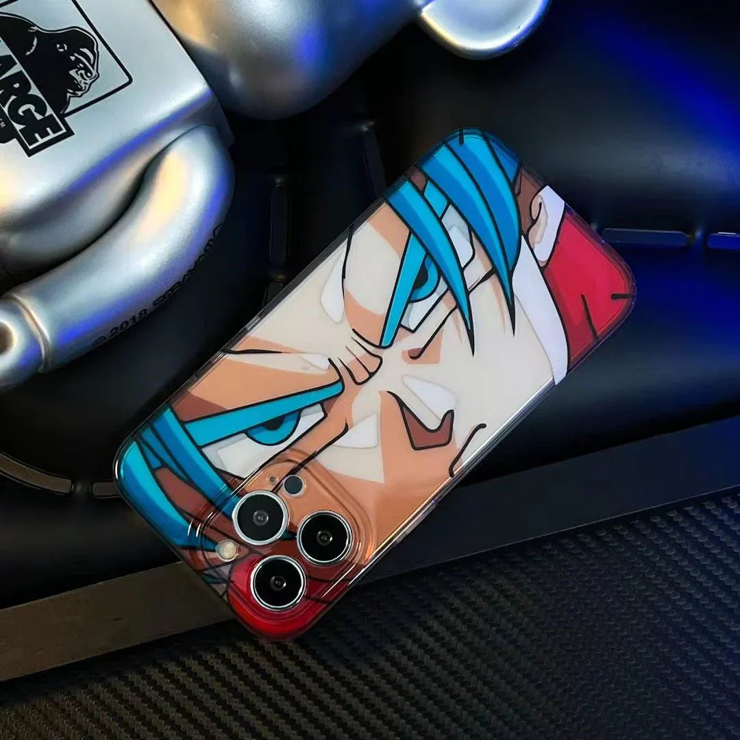 Coque de téléphone Apple en silicone résistante aux chocs Son Goku/Torankusu/Frieza