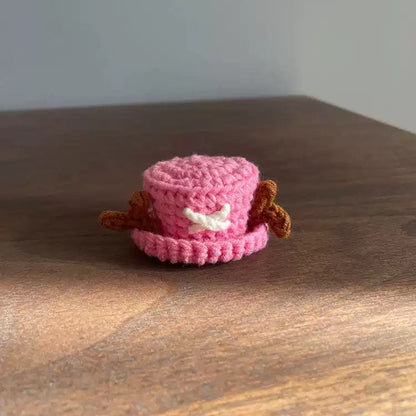 Téma Luffy/Ace/Sabo/Chopper Ručně vyráběné DIY pletené čepice – Ruční tvorba exkluzivních pirátských čepic